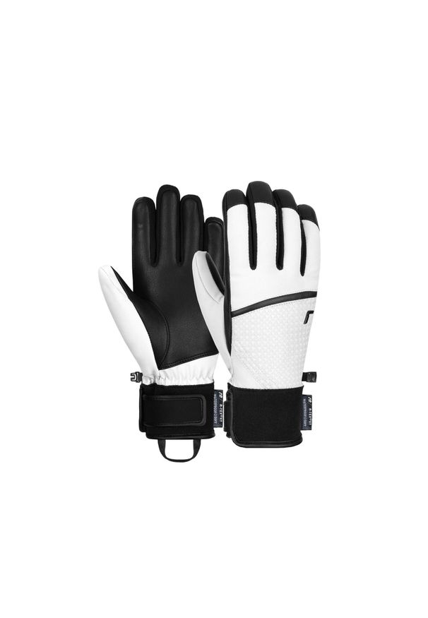 Reusch - Rękawice damskie REUSCH Mara R-TEX XT. Kolor: czarny, biały, wielokolorowy. Sezon: zima. Sport: narciarstwo