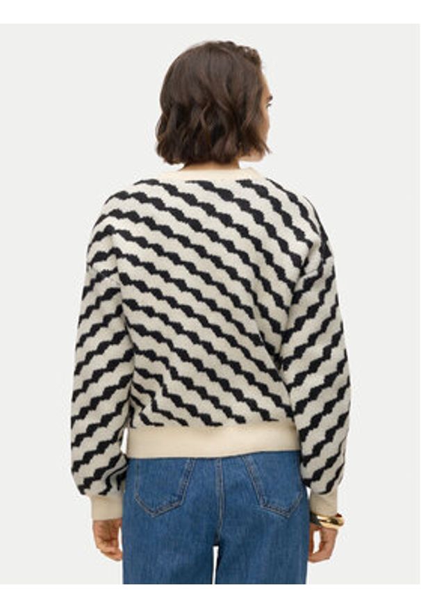 Vero Moda Sweter Lara 10310862 Beżowy Regular Fit. Kolor: beżowy. Materiał: syntetyk
