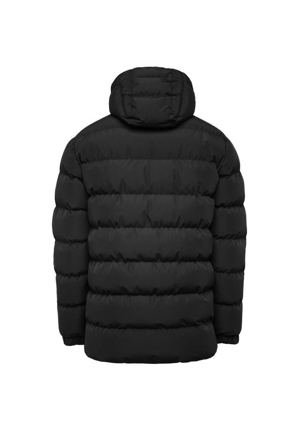 ROLY - Męska Ocieplana Kurtka Nepal. Kolor: czarny. Materiał: puch. Sport: turystyka piesza