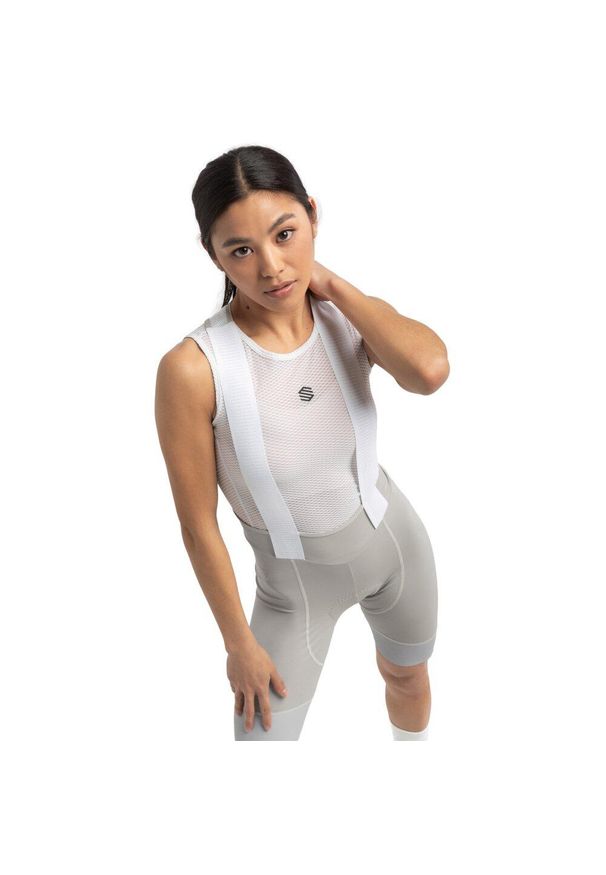 SIROKO - Spodenki rowerowe damskie z materiałów z recyklingu Sía Sza. Kolor: szary. Materiał: materiał. Sport: kolarstwo