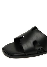 DeeZee Klapki DZ-S8 Czarny. Kolor: czarny. Materiał: skóra #6