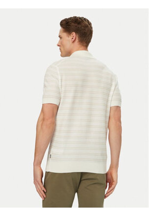 BOSS Polo H-Narciso 50560483 Biały Regular Fit. Typ kołnierza: polo. Kolor: biały. Materiał: bawełna