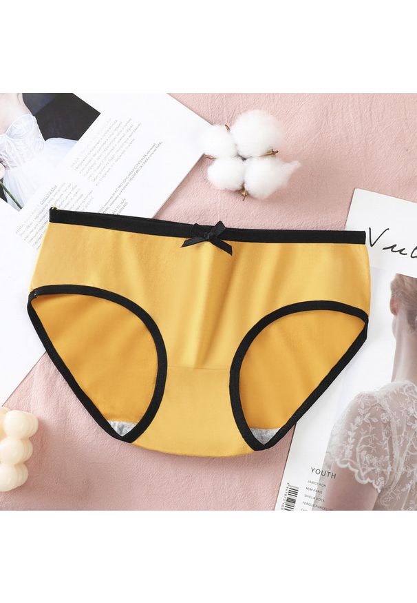 Intica - Figi dziewczęce z ozdobną lamówką na co dzień i specjalne okazje Tamarah. Kolor: żółty. Materiał: materiał