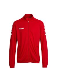 Bluza piłkarska dla dzieci Hummel Core Kids Poly Jacket. Kolor: czerwony. Sport: piłka nożna