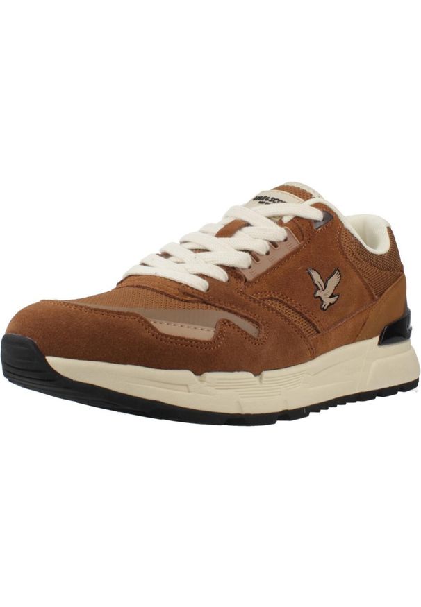 LYLE AND SCOTT - Buty LYLE&SCOTT FOREVER003 Brązowy. Kolor: brązowy. Materiał: skóra, tkanina. Sport: turystyka piesza