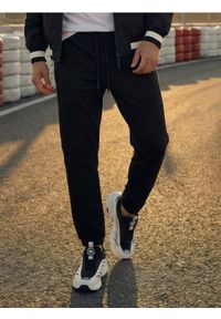 Sinsay - Spodnie dresowe jogger - czarny. Kolor: czarny. Materiał: dresówka #1