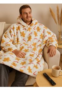 Sinsay - Bluza snuddie - brązowy. Kolor: brązowy #1