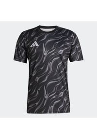 Adidas - Koszulka piłkarska ADIDAS treningowa. Kolor: wielokolorowy, czarny, szary. Sport: piłka nożna