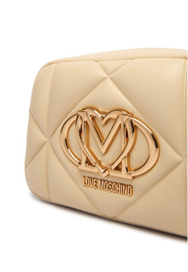Love Moschino - LOVE MOSCHINO Torebka JC4038PP1OLC0129 Beżowy. Kolor: beżowy. Materiał: skórzane