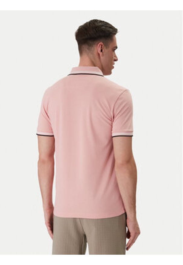 BOSS Polo Paul 50506193 Różowy Slim Fit. Typ kołnierza: polo. Kolor: różowy. Materiał: bawełna