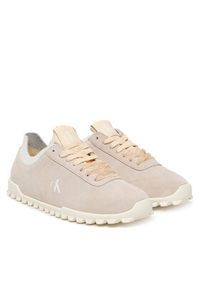 Calvin Klein Sneakersy Low Profile Run MG Sue HW0HW03150 Beżowy. Kolor: beżowy. Materiał: zamsz, skóra. Sport: bieganie #2