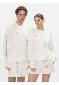 Reebok Bluza Classics Good Vibes Crew Sweatshirt HT6116 Écru. Materiał: bawełna