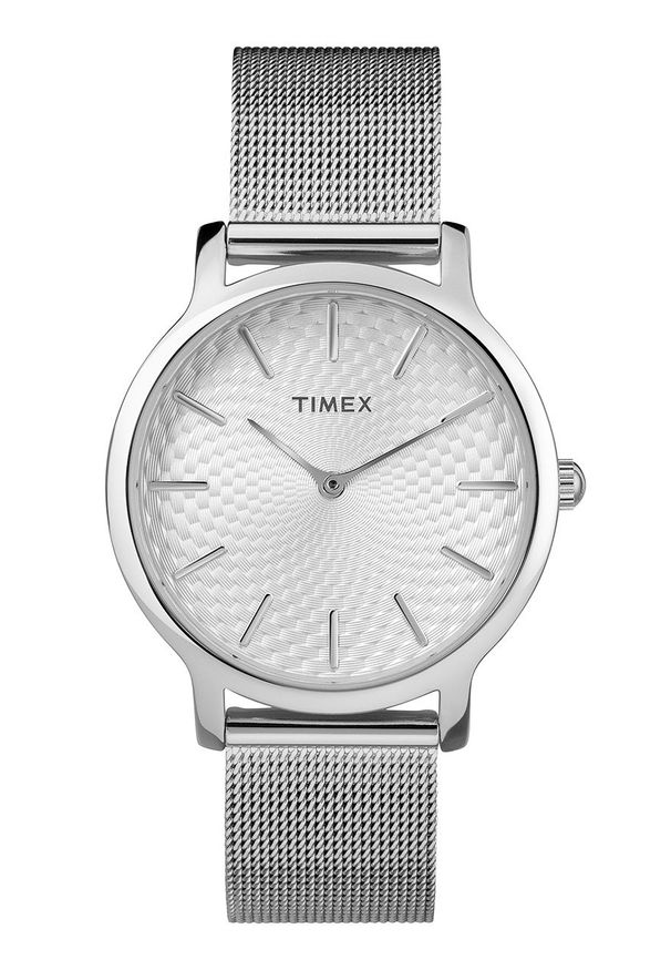Timex - Zegarek TW2R36200. Kolor: srebrny. Materiał: materiał