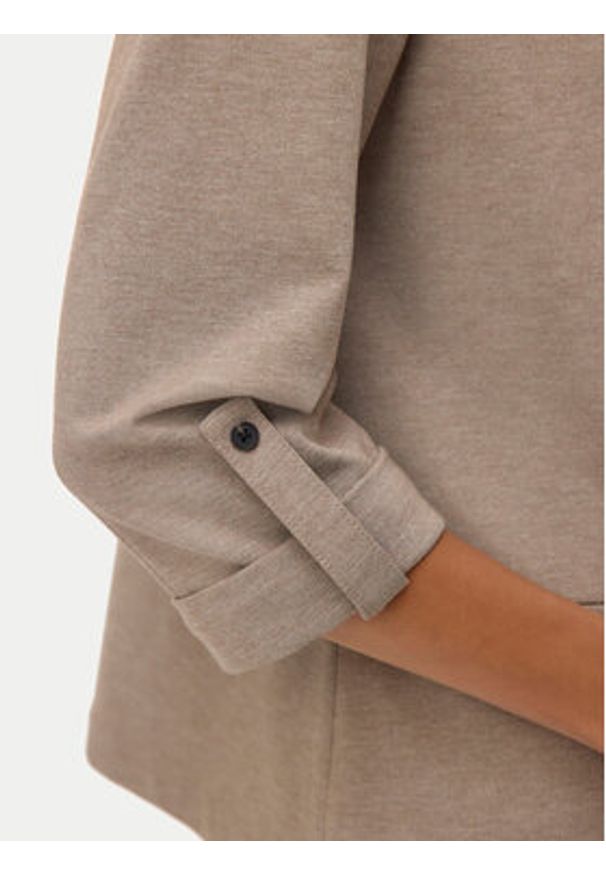 Vero Moda Marynarka Eva 10331948 Beżowy Loose Fit. Kolor: beżowy. Materiał: syntetyk