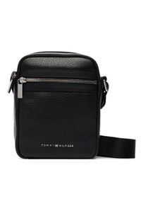 TOMMY HILFIGER - Tommy Hilfiger Saszetka Th Bus Leather Mini Reporter AM0AM14393 Czarny. Kolor: czarny. Materiał: skóra #1