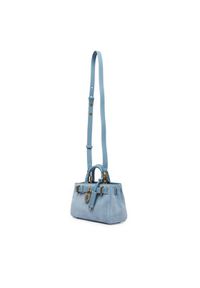 TOMMY HILFIGER - Tommy Hilfiger Torebka American Icon Micro Tote Suede AW0AW18853 Błękitny. Kolor: niebieski. Materiał: skórzane #5