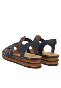 Rieker Sandały CEO-62918-14 Granatowy. Kolor: niebieski. Materiał: skóra #5