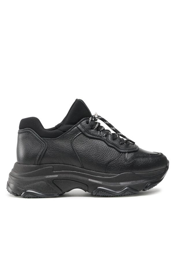 Bronx Sneakersy 66167P-A Czarny. Kolor: czarny. Materiał: skóra