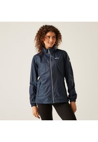 Regatta - Kurtka trekkingowa damska Corinne IV przeciwdeszczowa. Kolor: niebieski. Materiał: poliamid. Sport: turystyka piesza, kolarstwo #1