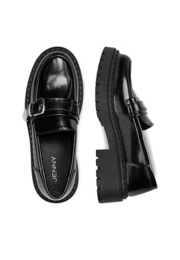 Jenny - JENNY Loafersy CEO-HY5389S-10 Czarny. Kolor: czarny. Materiał: syntetyk, materiał