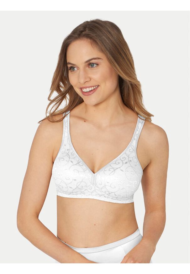 Triumph Biustonosz bezszwowy Elegant Cotton 10100175 Biały. Kolor: biały. Materiał: syntetyk, bawełna