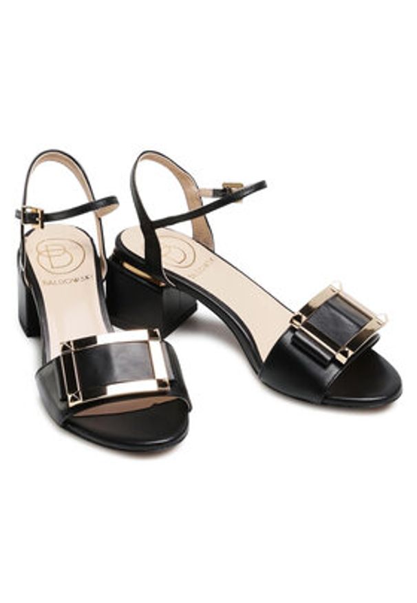 Baldowski Sandały D03512-4757-005 Czarny. Kolor: czarny. Materiał: skóra