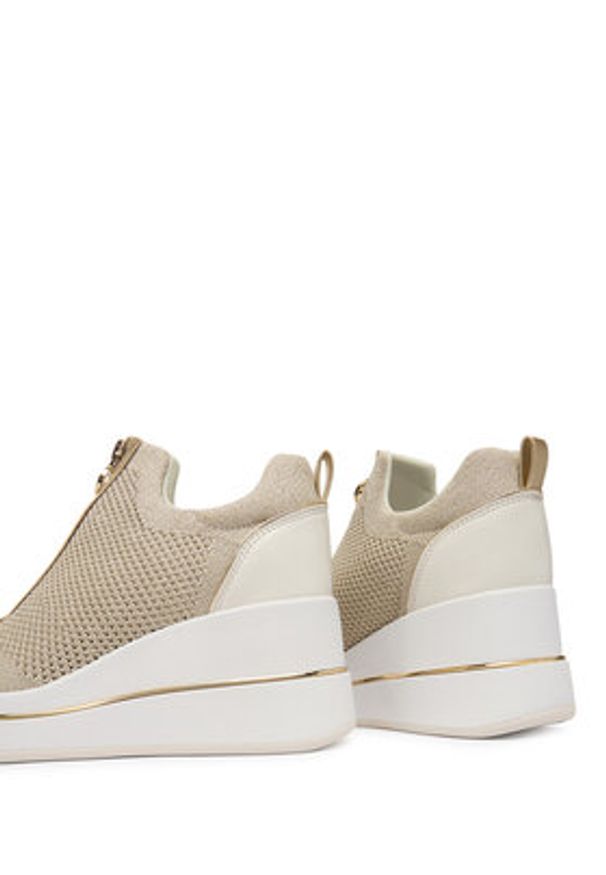 MICHAEL Michael Kors Sneakersy Emmy 43R6EMFP4D Beżowy. Kolor: beżowy. Materiał: materiał