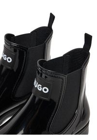 Hugo - HUGO Kalosze Tabita Rain Bootie 50498397 Czarny. Kolor: czarny. Materiał: syntetyk #4