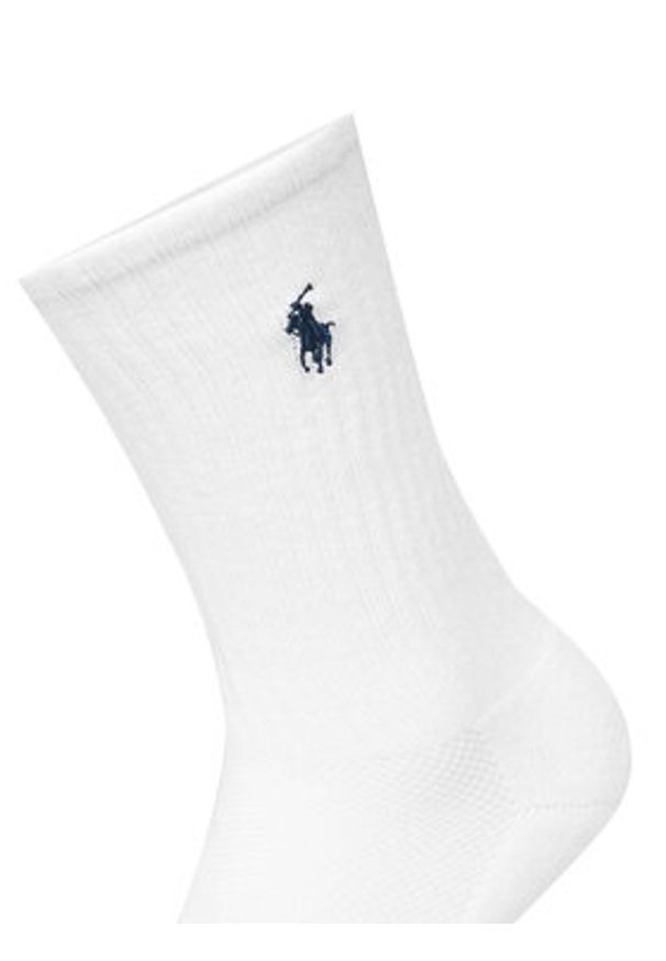 Polo Ralph Lauren Skarpety długie 455918021001 Biały. Kolor: biały. Materiał: bawełna
