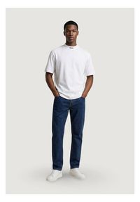 BOSS T-Shirt Tee Collar 50562120 Biały Relaxed Fit. Kolor: biały. Materiał: bawełna #2