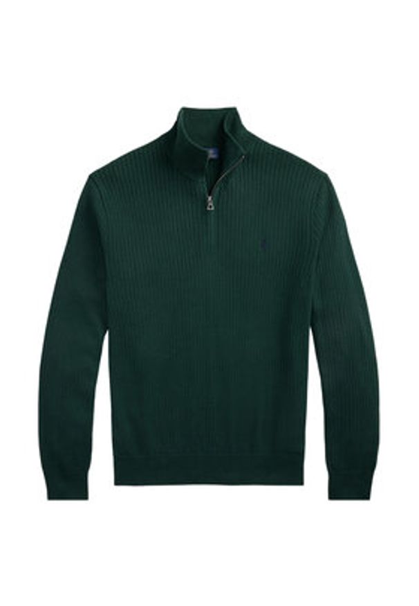 Polo Ralph Lauren Sweter 710979101002 Zielony Regular Fit. Typ kołnierza: polo. Kolor: zielony. Materiał: bawełna