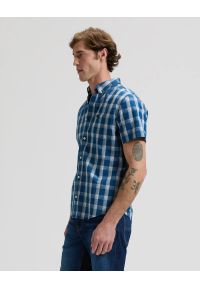 Lee - MESKA KOSZULA LEE BUTTON DOWN SS DEEP SEA PLAID 112376549. Typ kołnierza: button down #6