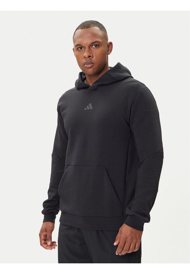 Adidas - adidas Bluza techniczna Designed for Training IY1119 Czarny Regular Fit. Kolor: czarny. Materiał: syntetyk