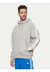 Adidas - adidas Bluza adicolor JP1076 Szary Loose Fit. Kolor: szary. Materiał: syntetyk