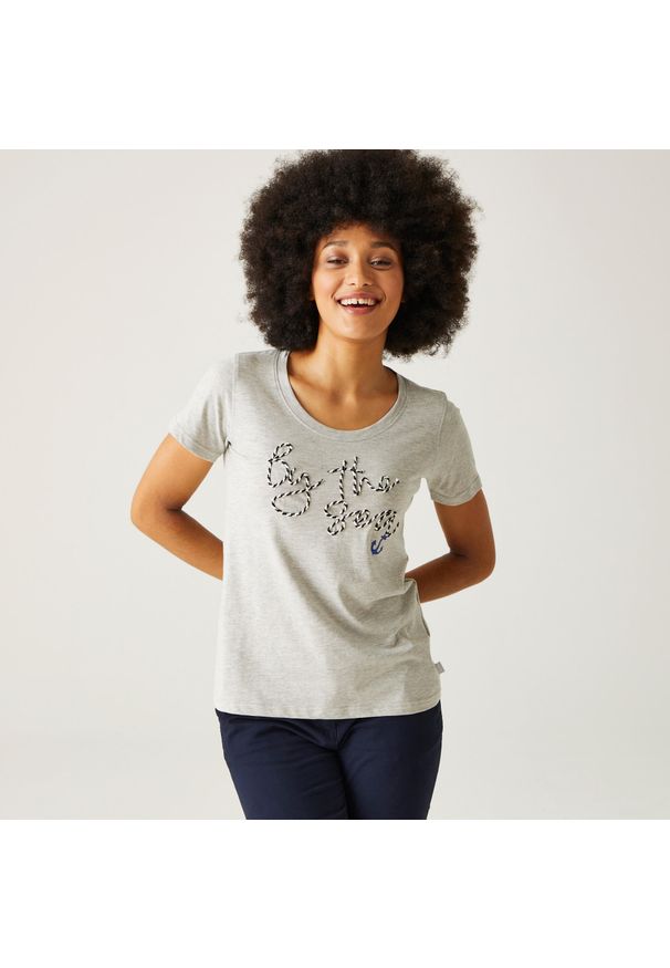 Regatta - Filandra VIII damska koszulka. Kolor: szary. Sport: turystyka piesza