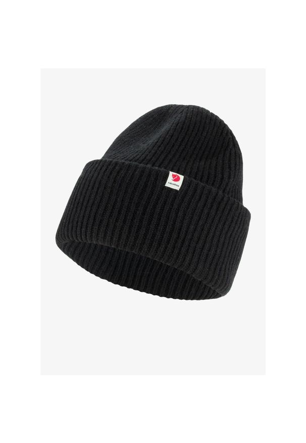 Fjällräven - Czapka zimowa Fjallraven Heavy Beanie - black. Kolor: czarny. Sezon: zima
