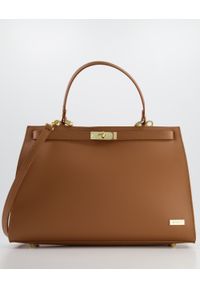 Venezia - BRĄZOWA TORBA DAMSKA 173-004-V R CUO. Kolor: brązowy. Materiał: skórzane #1