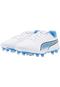 Puma - Buty piłkarskie męskie PUMA King Match FG/AG. Kolor: biały. Sport: piłka nożna