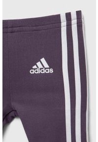 Adidas - adidas dres niemowlęcy kolor różowy. Kolor: różowy. Materiał: dresówka #4