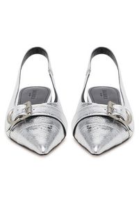 Badura Baleriny HIBISCUS-LT593-911 Srebrny. Kolor: srebrny. Materiał: skóra #3