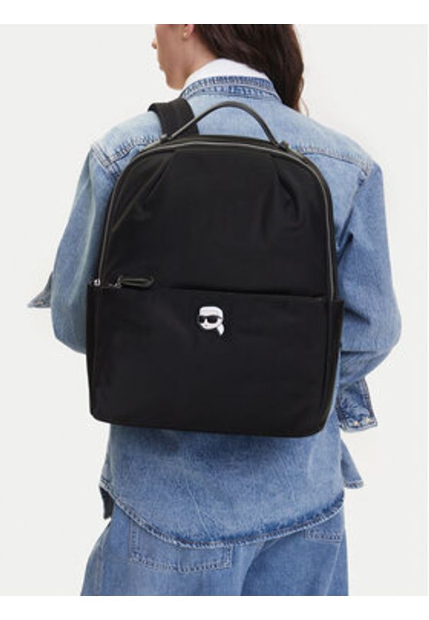 Karl Lagerfeld - KARL LAGERFELD Plecak A2W30183 Czarny. Kolor: czarny. Materiał: materiał