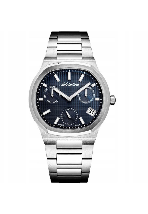 Zegarek Adriatica Zegarek męski Adriatica A8349.5115QF srebrny. Kolor: srebrny