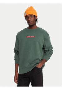 Quiksilver Bluza Dna EQYFT05120 Zielony Oversize. Kolor: zielony. Materiał: bawełna