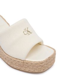 Calvin Klein Espadryle Wedge Espad 70 Canvas Mg HW0HW03282 Kremowy. Kolor: kremowy. Materiał: materiał #3
