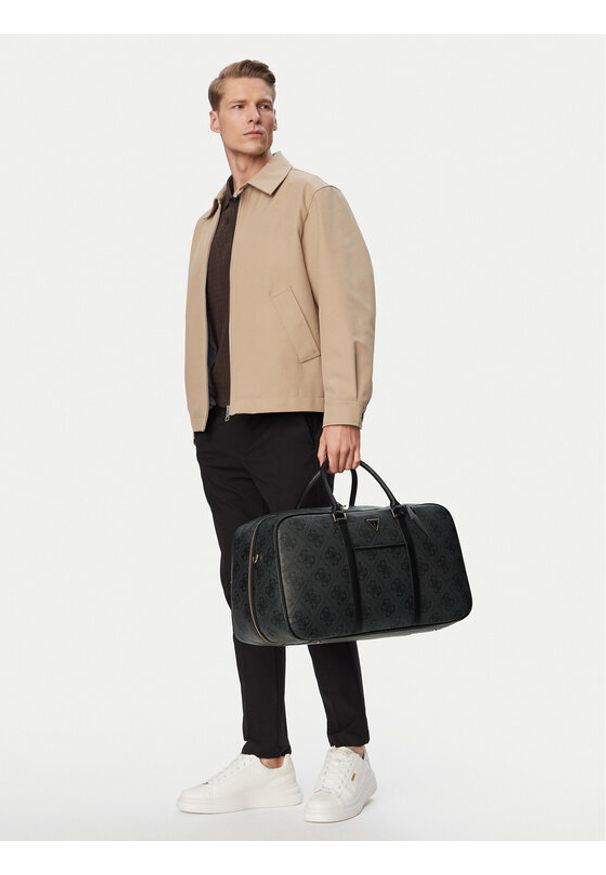 Guess Torba weekendowa Berta TWOB86 88930 Szary ciemny. Kolor: szary. Materiał: skóra