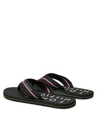 TOMMY HILFIGER - Tommy Hilfiger Japonki Web Beach Sandal FM0FM05340 Czarny. Kolor: czarny. Materiał: materiał