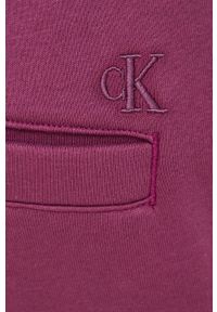 Calvin Klein Jeans spodnie dresowe kolor fioletowy. Kolor: fioletowy. Materiał: dresówka #2