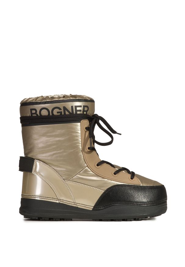 Bogner - Śniegowce BOGNER LA PLAGNE 1 B. Materiał: futro, nylon, skóra, syntetyk. Szerokość cholewki: normalna. Wzór: napisy. Sezon: zima. Styl: klasyczny