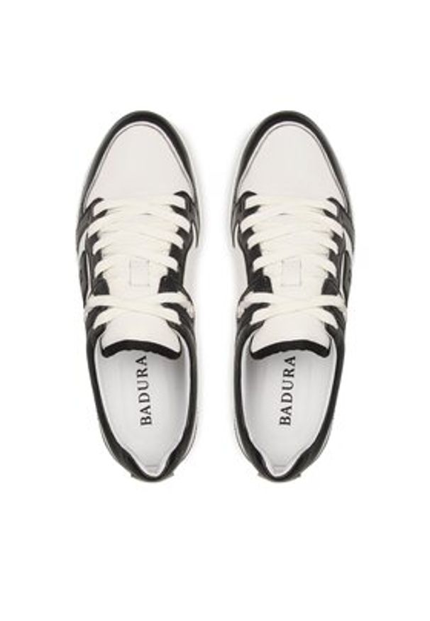 Badura Sneakersy BUXTON-21 MI08 Biały. Kolor: biały. Materiał: skóra