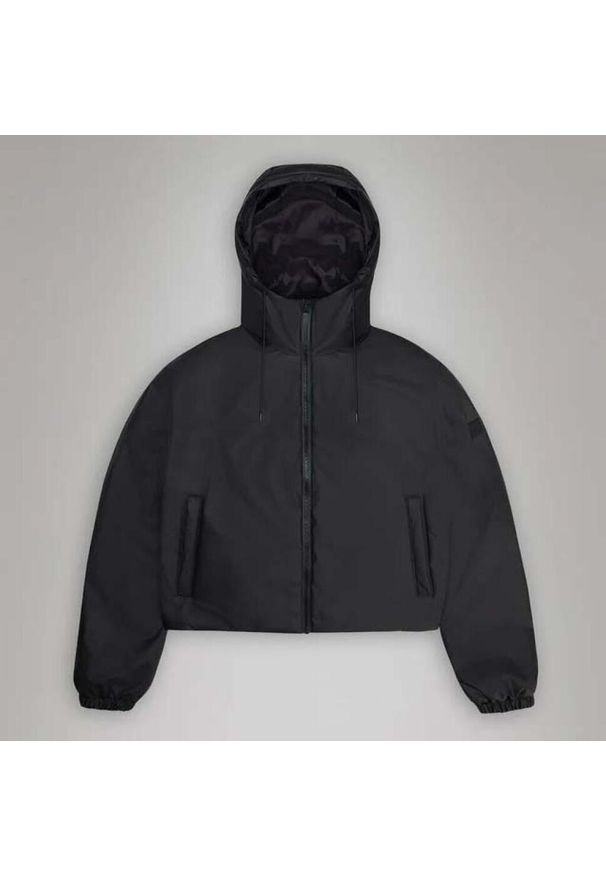 Rains - Kurtka RAINS LOHJA SHORT INSULATED JACKET Czarny. Kolor: czarny. Materiał: syntetyk, tkanina